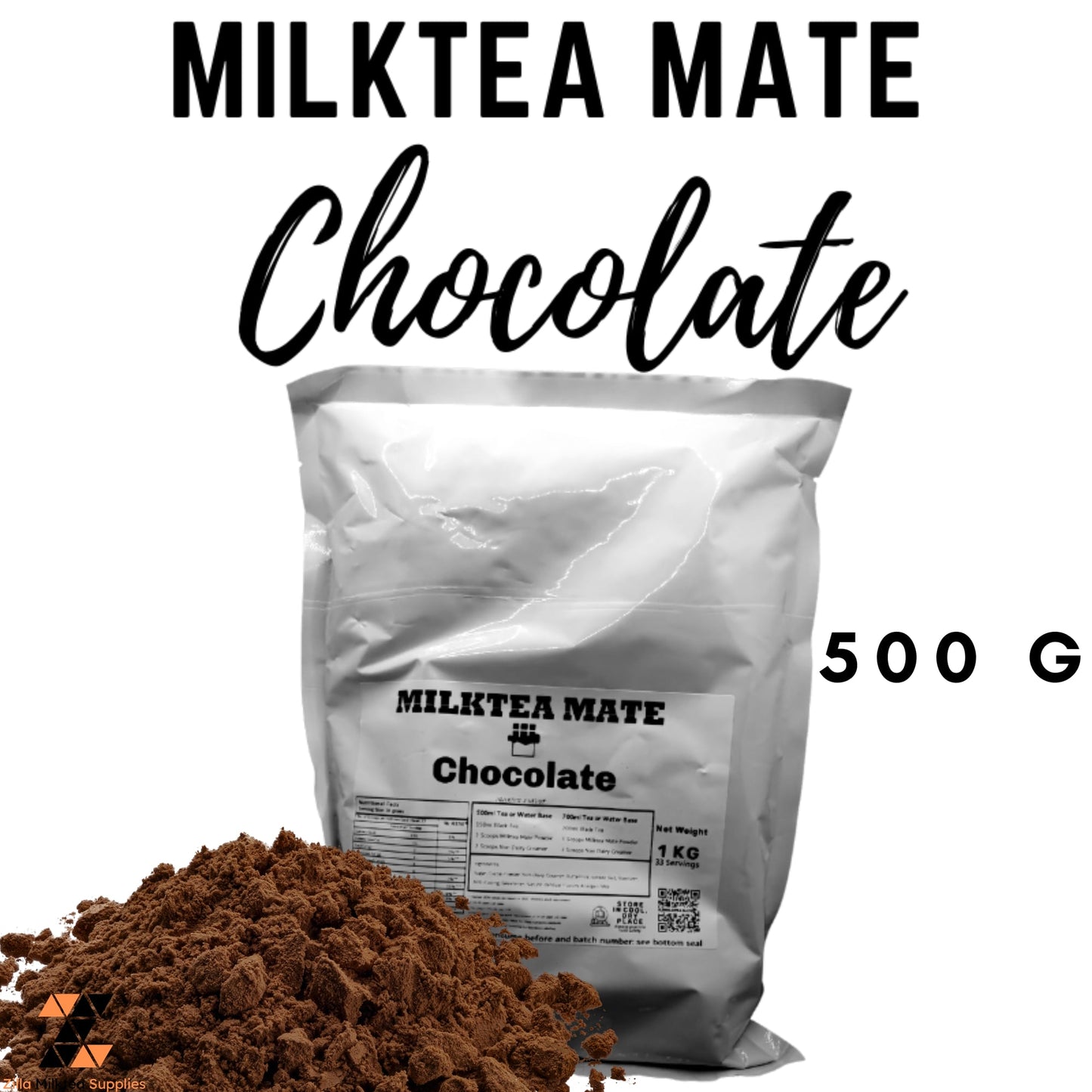 MLKT Powders, Milktea Mate Premium Powder Flavor 500g for MilkTea, Shakes and Frappe