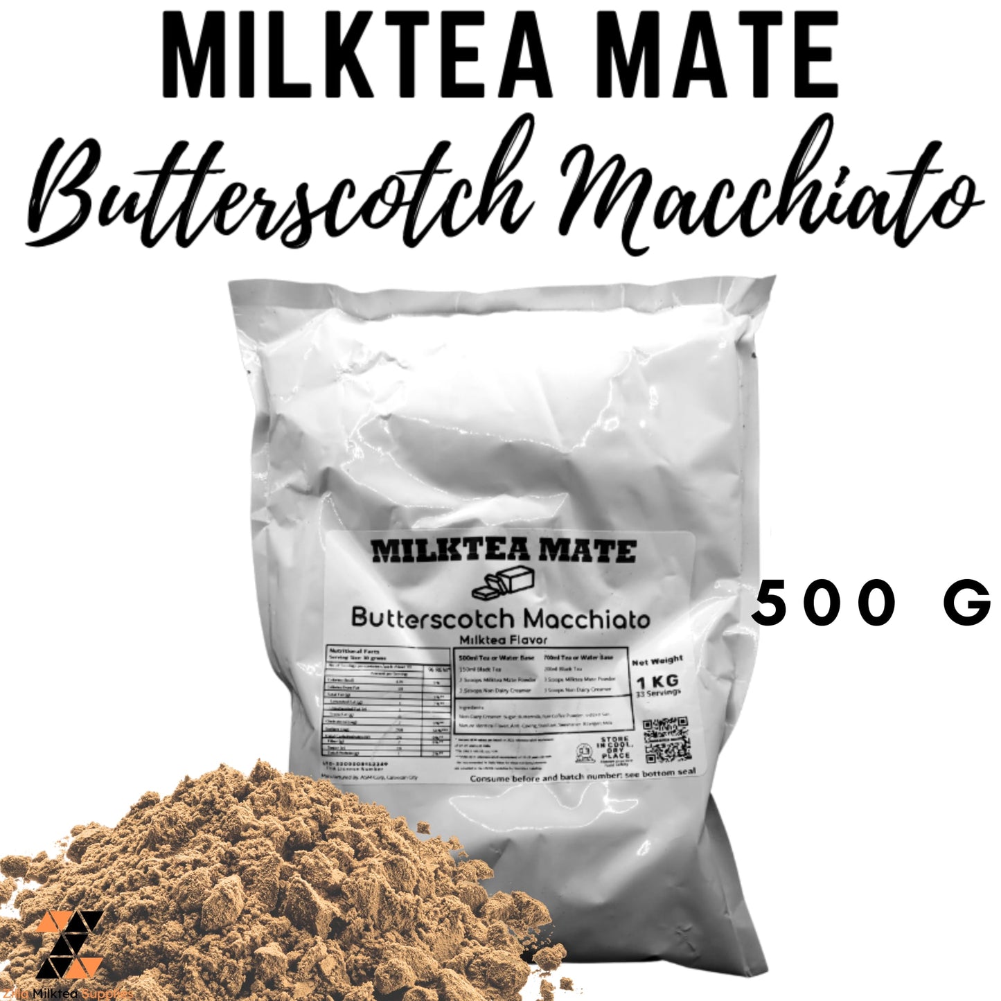 Milktea Mate Premium Powder 500g for MilkTea, Shakes and Frappe
