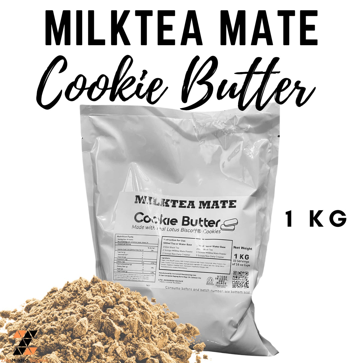 MLKT Powders, Milktea Mate Premium Powder Flavor 1kg for MilkTea, Shakes and Frappe