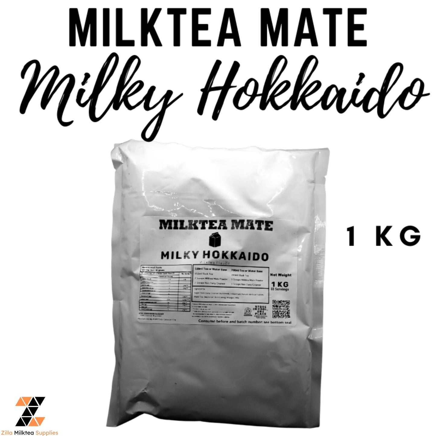 MLKT Powders, Milktea Mate Premium Powder Flavor 1kg for MilkTea, Shakes and Frappe