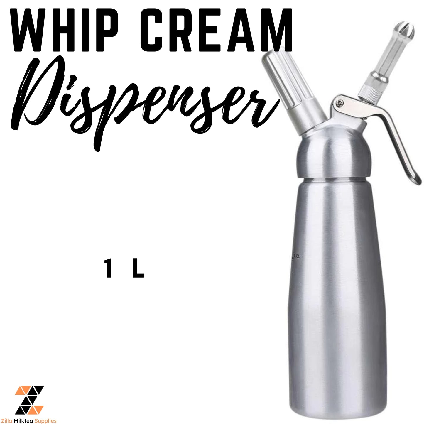 Whipped Dessert Cream Butter Dispenser Whipped 5.0 Aluminum for Coffee Milktea Frappe Shakes