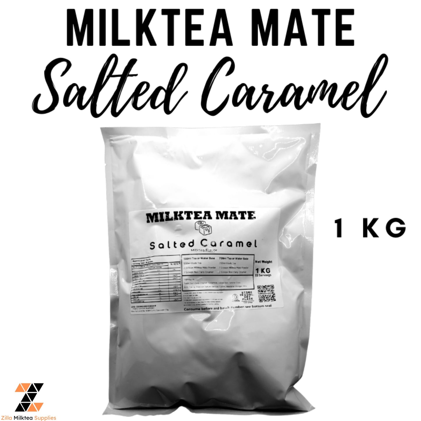 MLKT Powders, Milktea Mate Premium Powder Flavor 1kg for MilkTea, Shakes and Frappe
