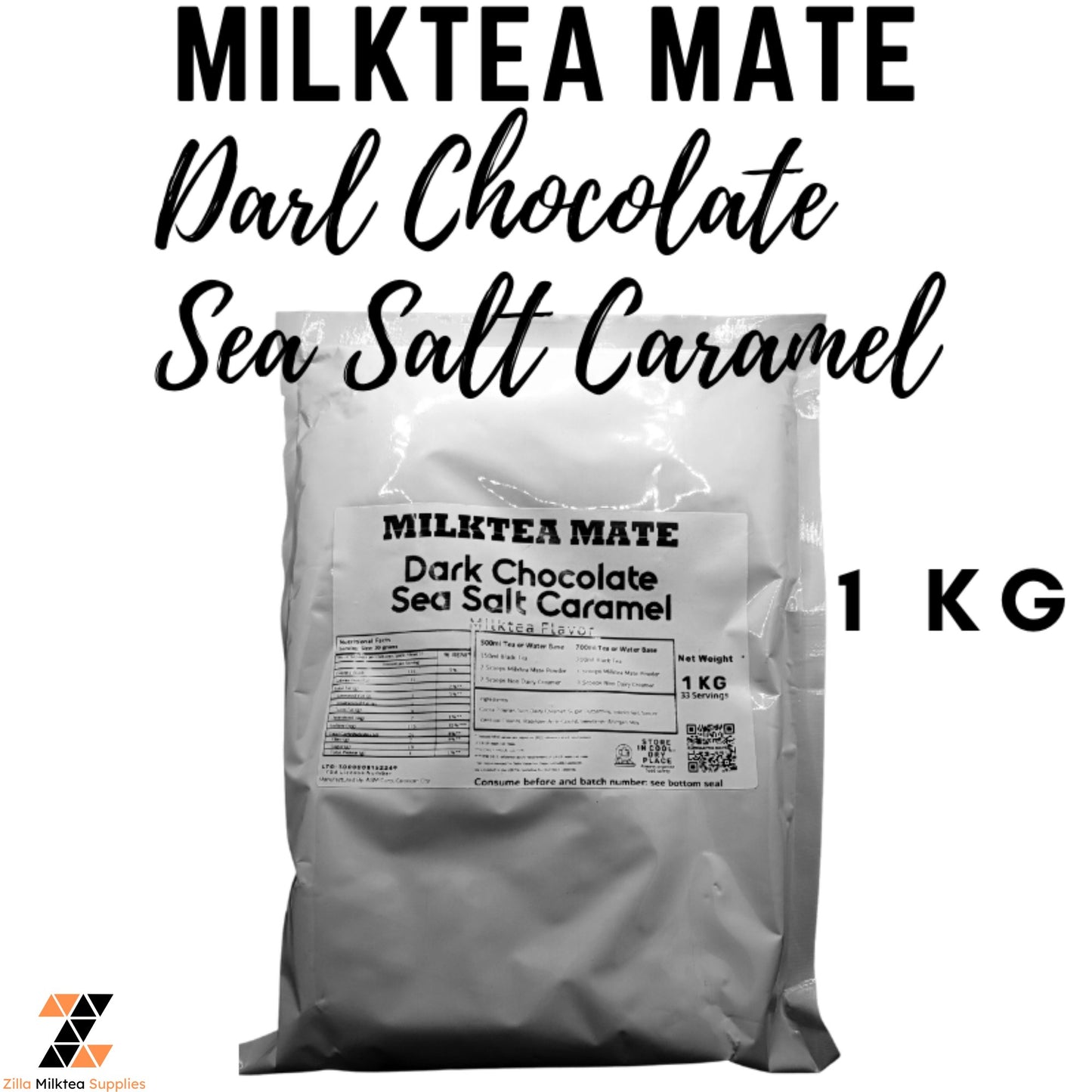 MLKT Powders, Milktea Mate Premium Powder Flavor 1kg for MilkTea, Shakes and Frappe