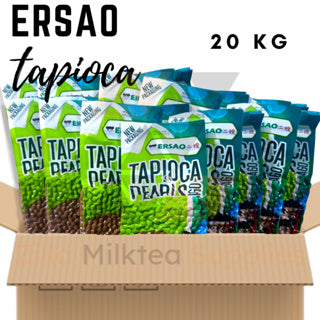 [Wholesale] [COD] Ersao Tapioca 20kg Black Pearl Regular 1 Box for Milktea, Shakes and Frappe