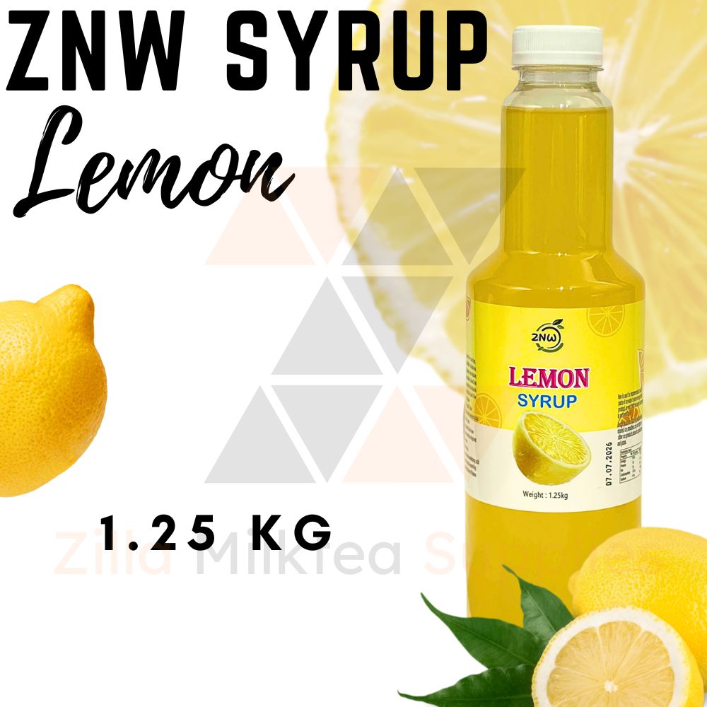 ZNW Fruit Syrup 1.25KG with 10 Premium Flavors Perfect for Fruit Tea, Fruit Soda and Beverages