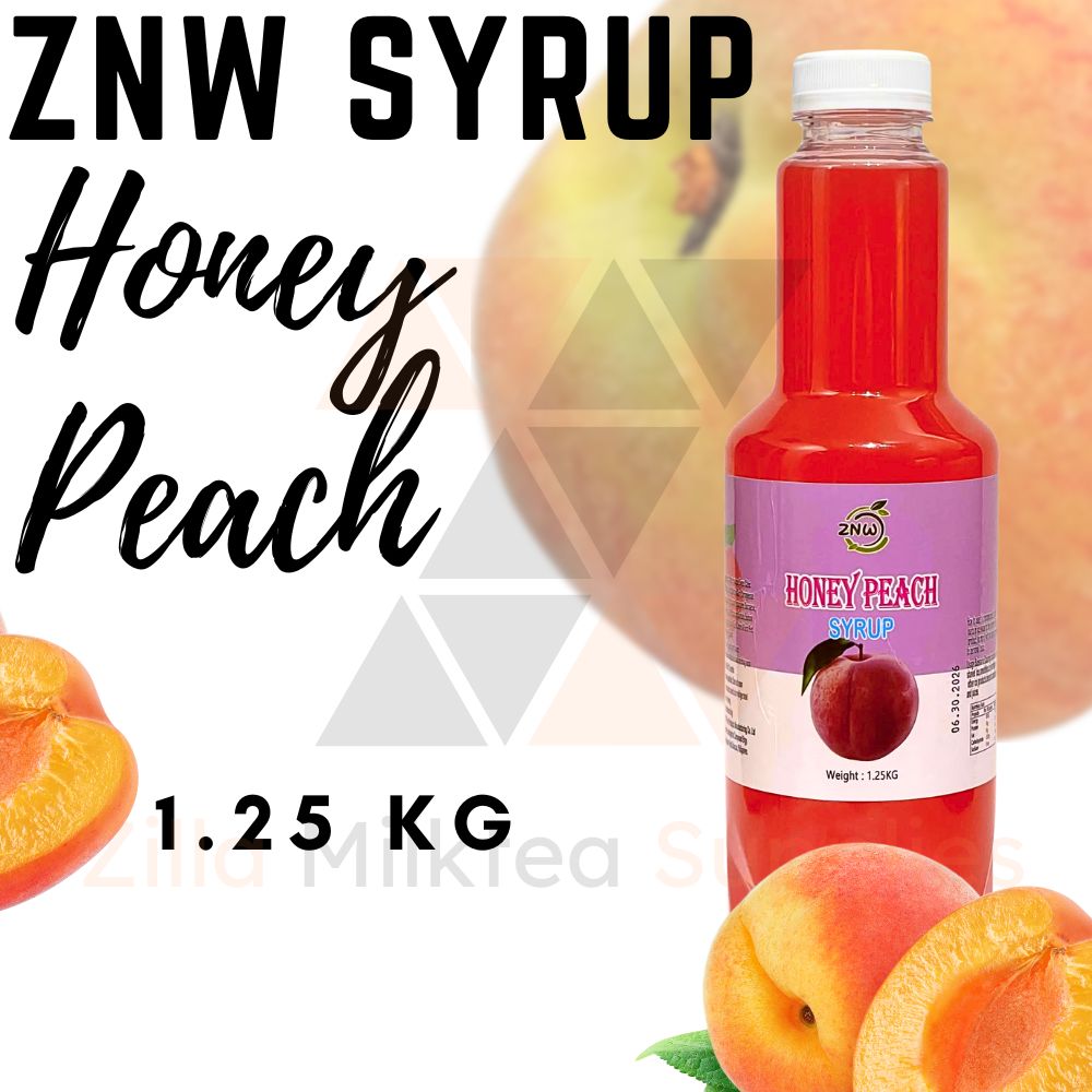 ZNW Fruit Syrup 1.25KG with 10 Premium Flavors Perfect for Fruit Tea, Fruit Soda and Beverages