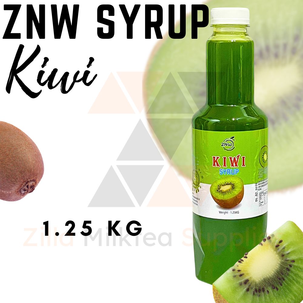 ZNW Fruit Syrup 1.25KG with 10 Premium Flavors Perfect for Fruit Tea, Fruit Soda and Beverages