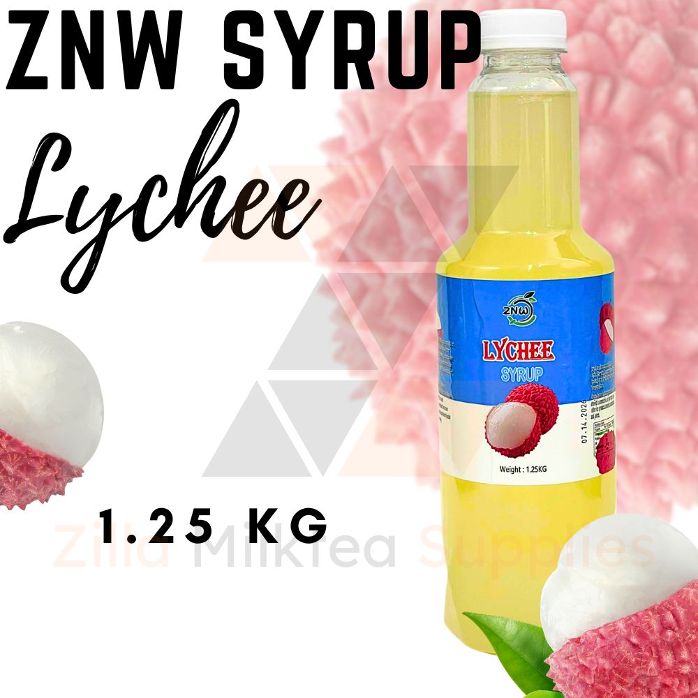 ZNW Fruit Syrup 1.25KG with 10 Premium Flavors Perfect for Fruit Tea, Fruit Soda and Beverages