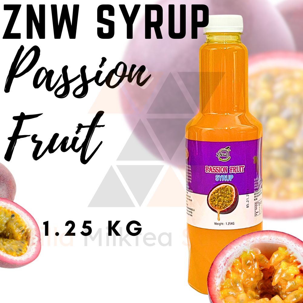 ZNW Fruit Syrup 1.25KG with 10 Premium Flavors Perfect for Fruit Tea, Fruit Soda and Beverages